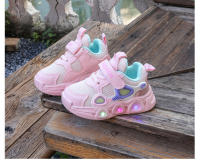 Nuevos zapatos ligeros para niños de malla transpirable, zapatos deportivos para niños intermitentes, niña, niño, papá, zapatos de moda. - details 11