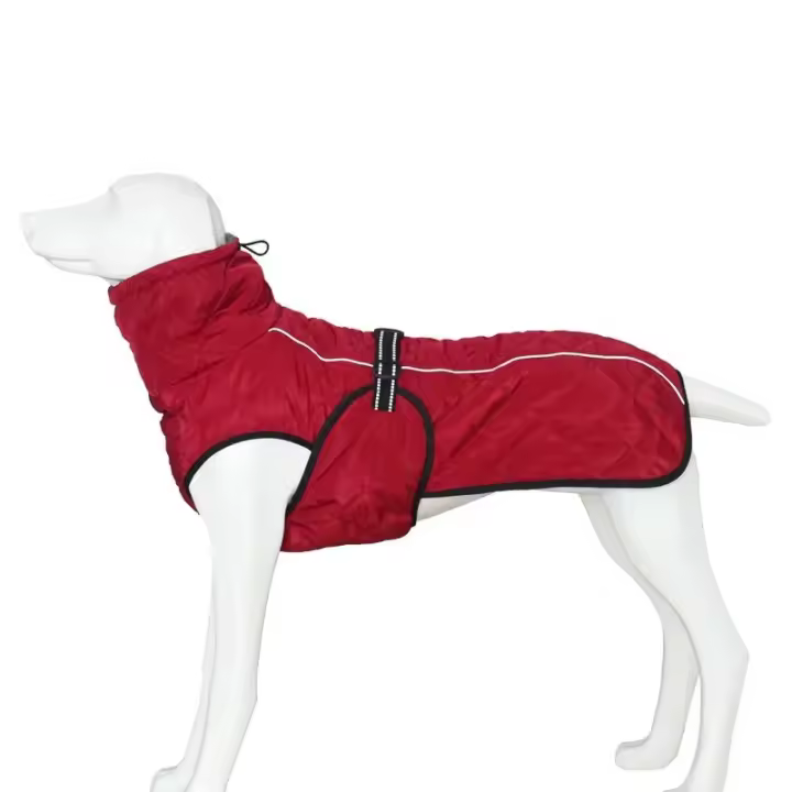 Chaqueta reflectante impermeable para mascotas, abrigo de algodón cálido para perros medianos y grandes, ropa para exteriores - 1