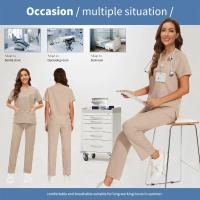 Uniforme de hospital suave, lavable y antiarrugas, conjunto de exfoliante veterinario para mascotas, conjuntos de exfoliantes médicos para mujeres, accesorios médicos para mujeres - details 5