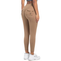 Pantalones deportivos elásticos para mujer, gimnasio con bolsillos, entrenamiento para correr, pantalones altos SexIs Belta, levantamiento de glúteos de Color sólido - details 13