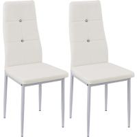 Sillas de Comedor Juego de 4 Sillas de Metal para Cocina, Silla de Mesa Comoda Silla con Asiento Tapizado, Negro - details 135