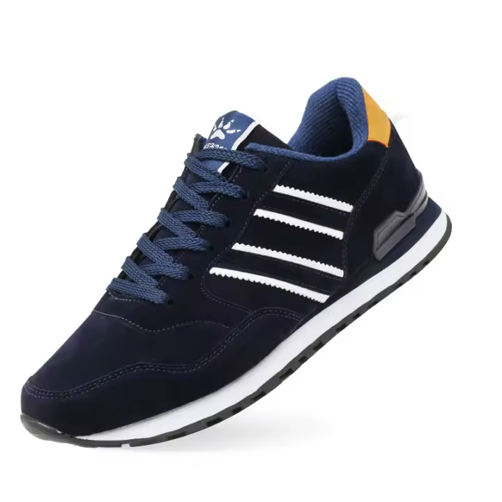 Zapatillas deportivas de cuero para hombre, zapatos para correr antideslizantes, cómodos y transpirables - 1
