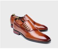 2021 zapatos casuales de cuero de grano completo de oficina de lujo con diseño antideslizante de piel de vaca para hombre - details 6