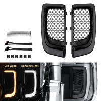 Intermitente LED negro para motocicleta, carenado para parrillas inferiores, luz de correr para Harley Touring Road Electra Glide Ultra Limited 2014-22 - details 0