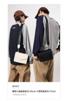 Bolso cuadrado pequeño oscuro Trend Bolso combinado 2 en 1 Bolso de la caja del sobre de cuero de los hombres y las mujeres Bolso pequeño bandolera - details 2