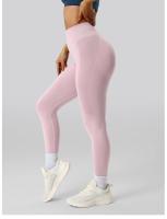 Pantalones de gimnasio sin costuras para levantamiento de cadera, mallas de entrenamiento para gimnasio, pantalones de chándal para ciclismo y correr para mujer, pantalones de Yoga ajustados de cintura alta para abdomen - details 4