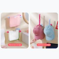 Estante de almacenamiento retráctil para cuerda para el cabello, soporte de papel higiénico montado en la pared sin perforaciones, ahorra espacio, collar de dopamina, soporte para pulsera, 2 uds. - details 12