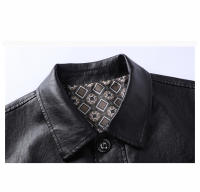 Chaqueta de Cuero de Alta Calidad CHAIFENKO para Hombres Ajuste Suelto Cómodo - details 4