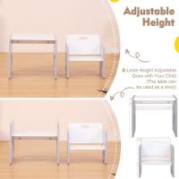 Silla de Mesa Ajustable para Bebés de 1-3 Años Fácil de Montar Ideal para Leer/Comer/Jarjar Gris - details 1