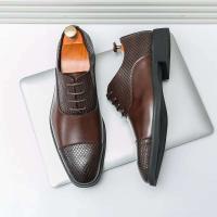 Zapatos formales de hombre informales, vestido cómodo de cuero genuino, producto de tendencia más vendido 2024 - details 6