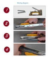 Pistola de clavos Manual de grapas universales, grapadora de muebles de alta resistencia para Material de fijación, pintura publicitaria, decoración, carpintería - details 9