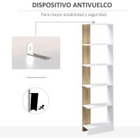 Estantería Elegante de 5 Niveles Diseño de Base Elevada Ideal para Estudio de Oficina - details 3