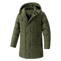 Parkas con bolsillos grandes para hombre, ropa de algodón cálida, abrigos de ocio con capucha de longitud media, moda de invierno, novedad de 2024 - details 3