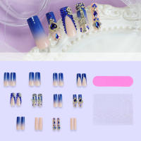 Wearable uñas broca flash broca flash uñas uñas piezas de uñas acabadas tubo de agua larga uñas cuadradas uñas falsas - details 2