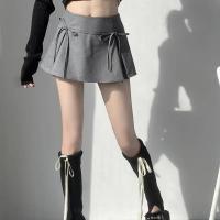 2025 Minifalda con lazo Falda corta plisada Boxy de tiro bajo Minifalda Verano Y2K 90s Traje lindo - details 2
