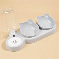 Tazones de Gato de Plástico Alimentador de Doble Boca para Comida y Agua - details 4