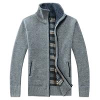 Chaqueta de Punto Gruesa para Hombres Estilo Casual de Invierno Cardigan de Lana con Cremallera Completa - details 2
