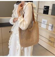Bolso H7 de gran capacidad para mujer, nuevo bolso de playa para vacaciones en la playa, bolso de mano tejido de paja para ir al trabajo - details 12