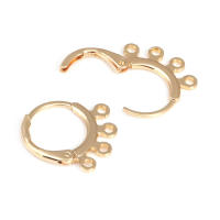 Aretes de Cuerda de Metal Dorado de 18K Diseño Redondo Rectangular de Alta Calidad - details 90