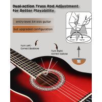 Kit de Iniciación para Guitarra Clásica 4/4 39" con Soporte de Pared con Ganchos, Diapasón, Afinador, Funda, Paño de Pulir 6 Cuerdas de Nylon, Negro - details 11