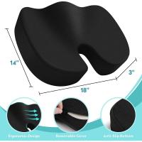 Cojín ergonómico para silla de oficina, cojín para aliviar el dolor de coxis, ciática, espalda sentada, todo el día - details 5