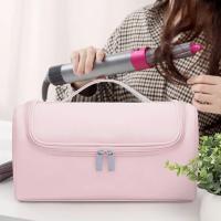 Caja portátil para secador de pelo con gancho oculto, bolsa de herramientas de peluquería antideslizante, bolsa de almacenamiento impermeable de gran capacidad, color negro - details 5