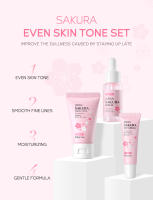LAIKOU Sakura juegos para el cuidado de la piel limpiador Facial crema suero tóner hidratante brillo Anti arrugas Kit de cuidado Facial - details 13