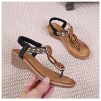 Sandalia de Cuña Mujer 2025 Boho Chic con Cristales - Plataforma Cómoda para Playa, Fiesta y Diario, Zapatos de Verano Elegantes Moda Primavera-Verano - details 37