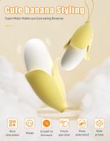 Vibrador de Dildo de Mini Banana para Mujeres Estimulador de Clítoris Vagina y Anal Juguetes Sexuales para Adultos Marca Kaelynn - details 0