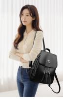 Mochila antirrobo de cuero suave de alta calidad para mujer, bolso de hombro informal, bolso escolar de gran capacidad, a la mod - details 8