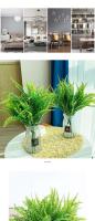 Hojas de Ferno Persio Artificiales Decoración de Habitación Plantas Artificiales Hojas de Césped - details 3