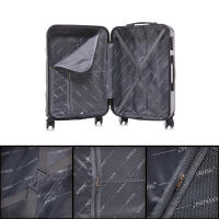 Juego de maletas ABS Rígida 4 piezasMaleta Cabina 55cmMaleta Mediana 68cmMaleta Grande 78cmNeceser 29cm NegroAzulMarinoRosaDoradaPlateadaMentaRojoMorada - details 2
