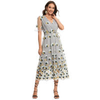2025 primavera y verano nueva ropa de mujer de gran tamaño vestido de encaje bordado moda y comodidad de las mujeres de verano - details 10