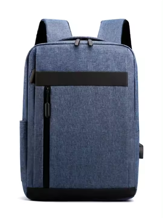 Mochila para ordenador portátil de gran capacidad para hombre, bolso de hombro informal, multifuncional, con carga Usb, impermeable - 1