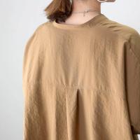 Nuevo vestido de verano Jersey con cuello en V suelto y delgado camisa de color sólido 6 colores - details 44