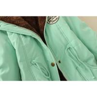 Chaqueta de algodón acolchada para mujer, abrigo informal ajustado con capucha, Parkas acolchadas, abrigo cálido, otoño e invierno, nové de 2025 - details 45