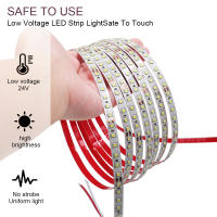 Tira de Luz LED XUNATA 10M 24V 120Leds/m Cinta de Diodo Blanco Cálido Anillo de Fuego Verde Azul Rosa Azul Helado Flexible - details 1