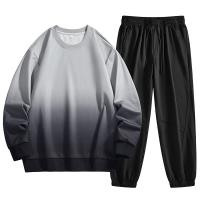 Conjuntos de dos piezas para hombre, Sudaderas con cuello redondo y pantalones, trajes deportivos informales, moda de otoño - details 2