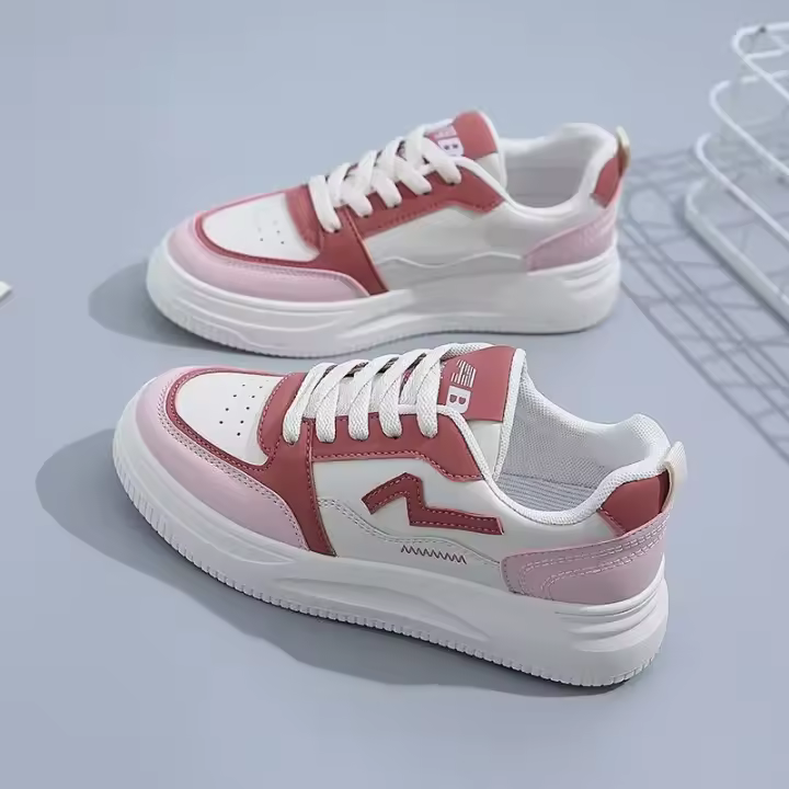 Zapatillas Blancas de Moda para Mujer Deportivas de Ocio para Primavera y Otoño - 1
