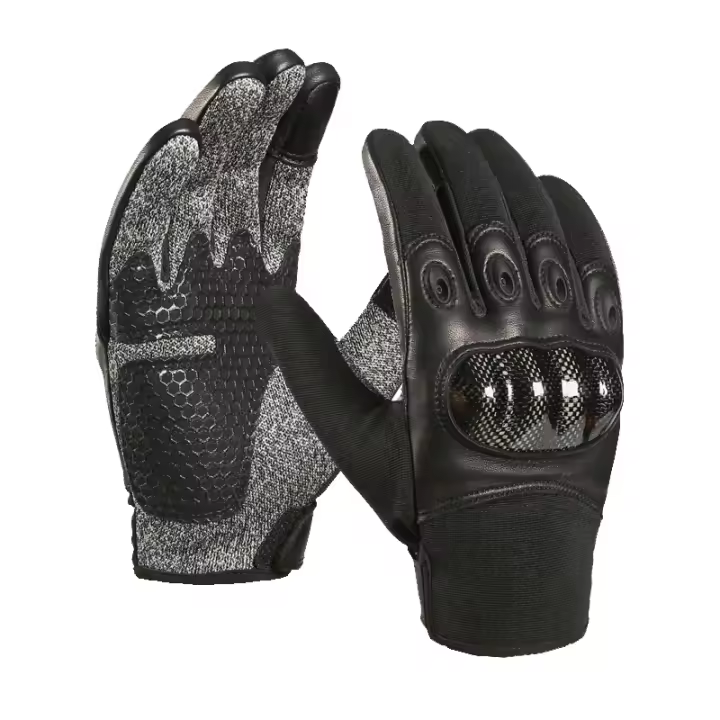 Guantes de Motocicleta de Cuero de Nivel 5 Ultrafibra de Silicona Carbono Transpirable Pantalla Táctil Antideslizante Tallas M, L, XL Cuidado de Manos - 1