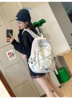 Mochilas informales de gran capacidad para la escuela, bolsos de Nylon versátiles 2025 para mujer con cremallera, nuevo estilo, - details 1