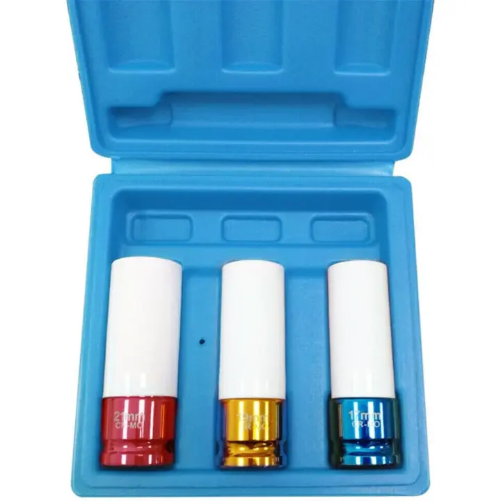 3-tlg-1/2 unidades de papel Kraft, Schoneinsätze Steckschlüssel-Satz, 17mm/19mm/21mm - 1