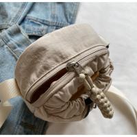 Bolso cruzado ligero para mujer, bolsa para botella de agua con cordón ajustable, estilo coreano, Color sólido, bolso pequeño para teléfono móvil, viaje - details 32