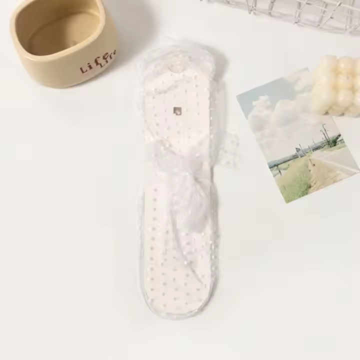 Calcetines cortos de malla de tul transpirables con lazo de tul, calcetines de tubo medio de encaje transparente de secado rápido, calcetines apilables Ins de verano - 1