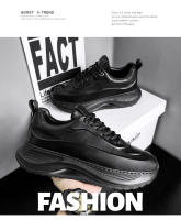 Zapatos Deportivos para Hombres Tamaño Grande, Estilo Coreano, Base de Placa Gruesa, Moda de Papá, Popular - details 1