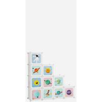 Estante Organizador Modular de 16 Cubos Plástico Rosa Ideal para Ropa, Zapatos, Juguetes - details 11
