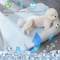 Cama para perro tipo sofá, transpirable, refrescante, antideslizante, suave, lisa, cómoda, extraíble, para verano. - details 10