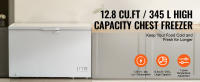 Congelador horizontal SucceBuy: capacidad de 12.8 pies cúbicos, 4 cestas extraíbles, ajuste de temperatura de 7 niveles, luz LED, 6 ruedas, tapa bloqueable para uso comercial y doméstico - details 0