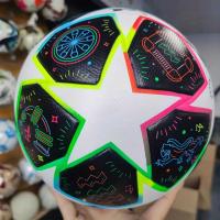 Balón De Fútbol De Cuero PU Hecho A Mano De Larga Duración, Perfecto Para Entrenamiento Y Competición, Tamaño 5 - details 9