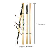 Pluma de Cejas Mate Impermeable Doble Cabeza para Ojos Lasting Marrón Sin Manchas - details 1
